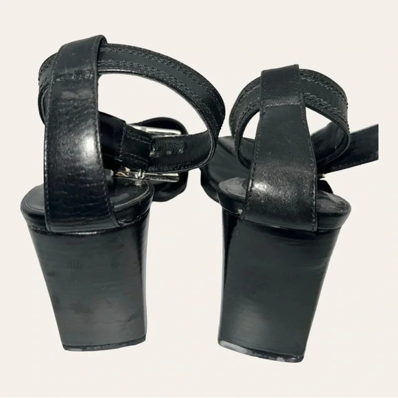 Women’s ALDO SQUARE‎ HEEL OPEN TOES HEELS SIZE 36(US 6) BLACK IN COLOR STRAPPY - Picture 7 of 16